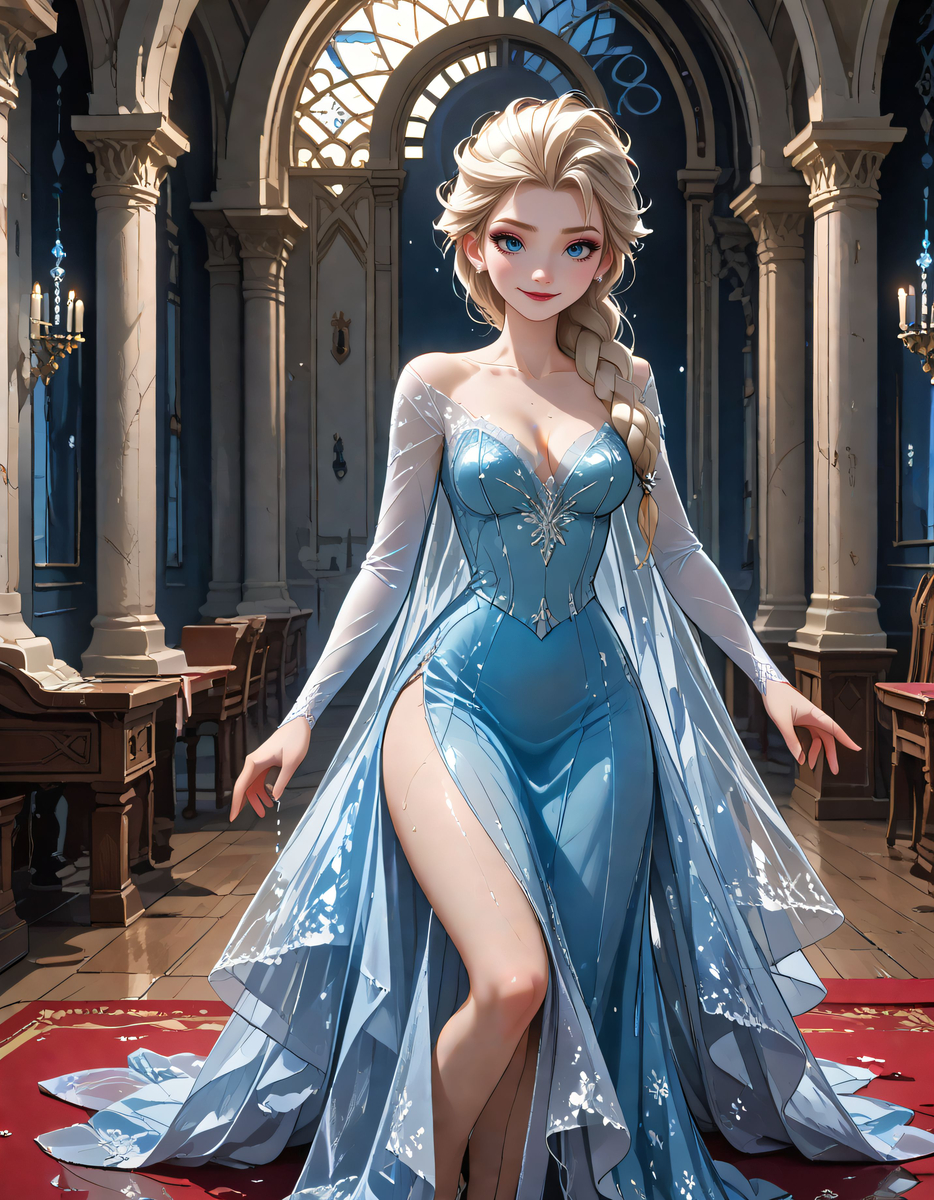 Elsa(エルサ)_Frozen-pixiv插画-作品交流服务