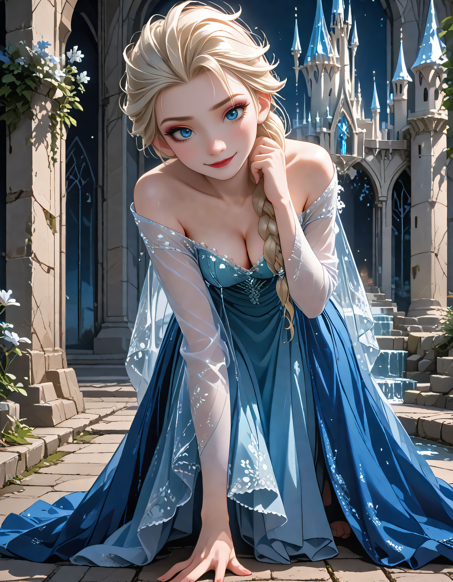 Elsa(エルサ)_Frozen-pixiv插画-作品交流服务