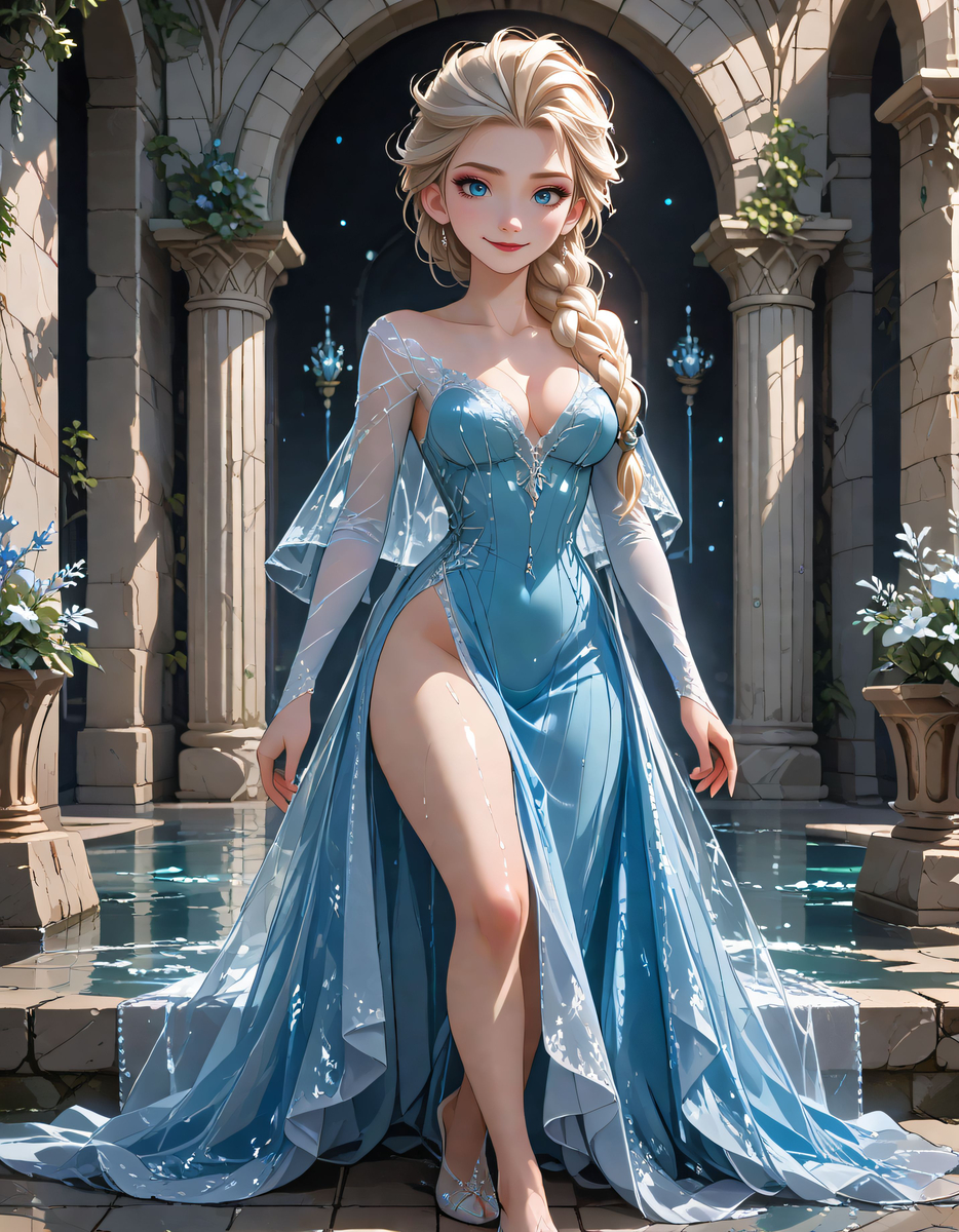 Elsa(エルサ)_Frozen-pixiv插画-作品交流服务