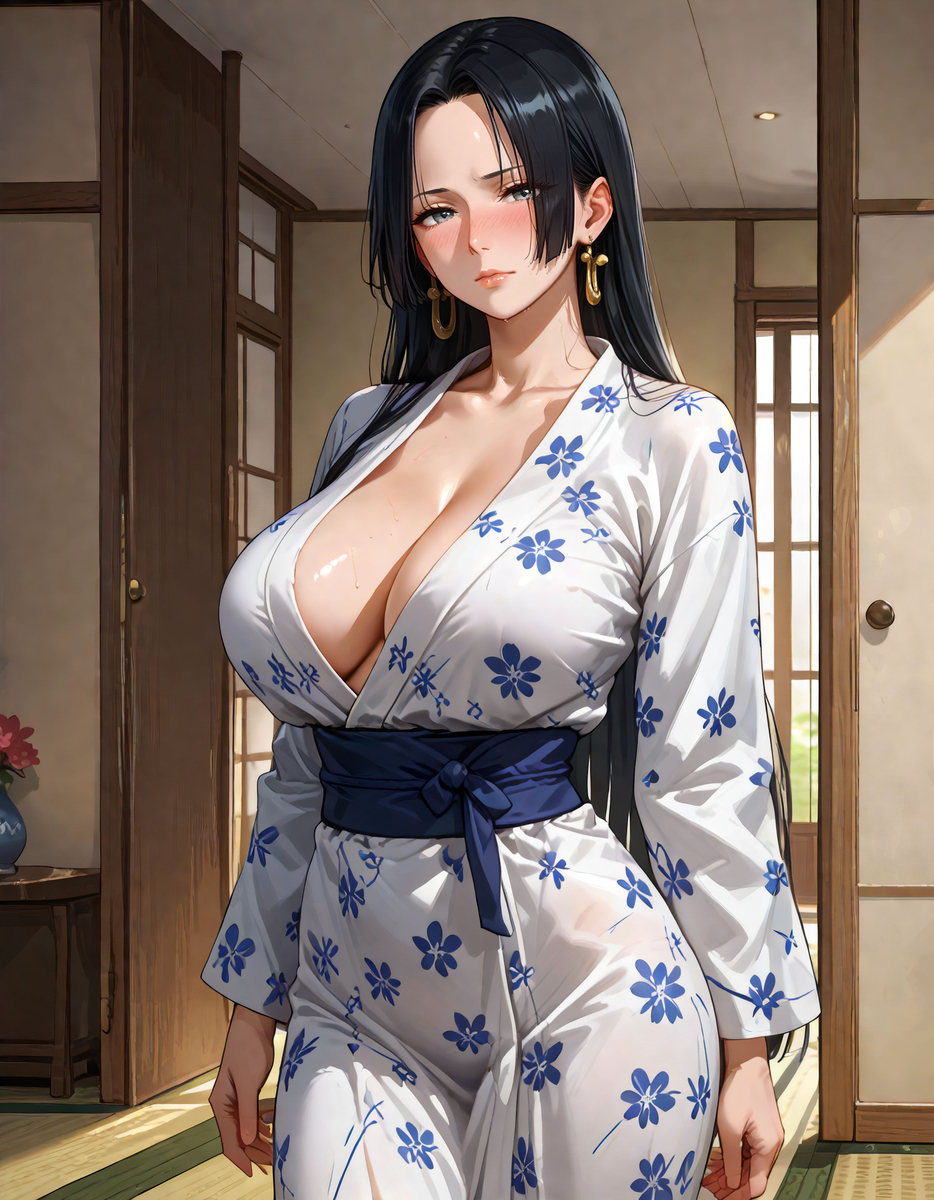 Yukata Hancock(浴衣ハンコック)-pixiv插画-作品交流服务