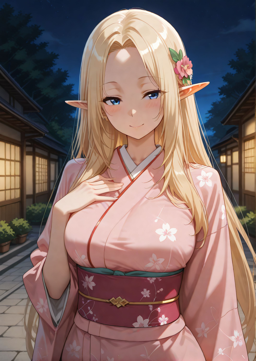 Alpha(アルファ)_Kimono(着物)_SFW-pixiv插画-作品交流服务