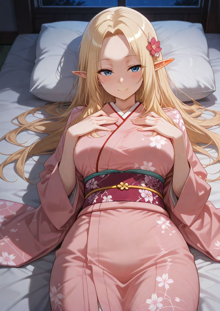 Alpha(アルファ)_Kimono(着物)_SFW-pixiv插画-作品交流服务