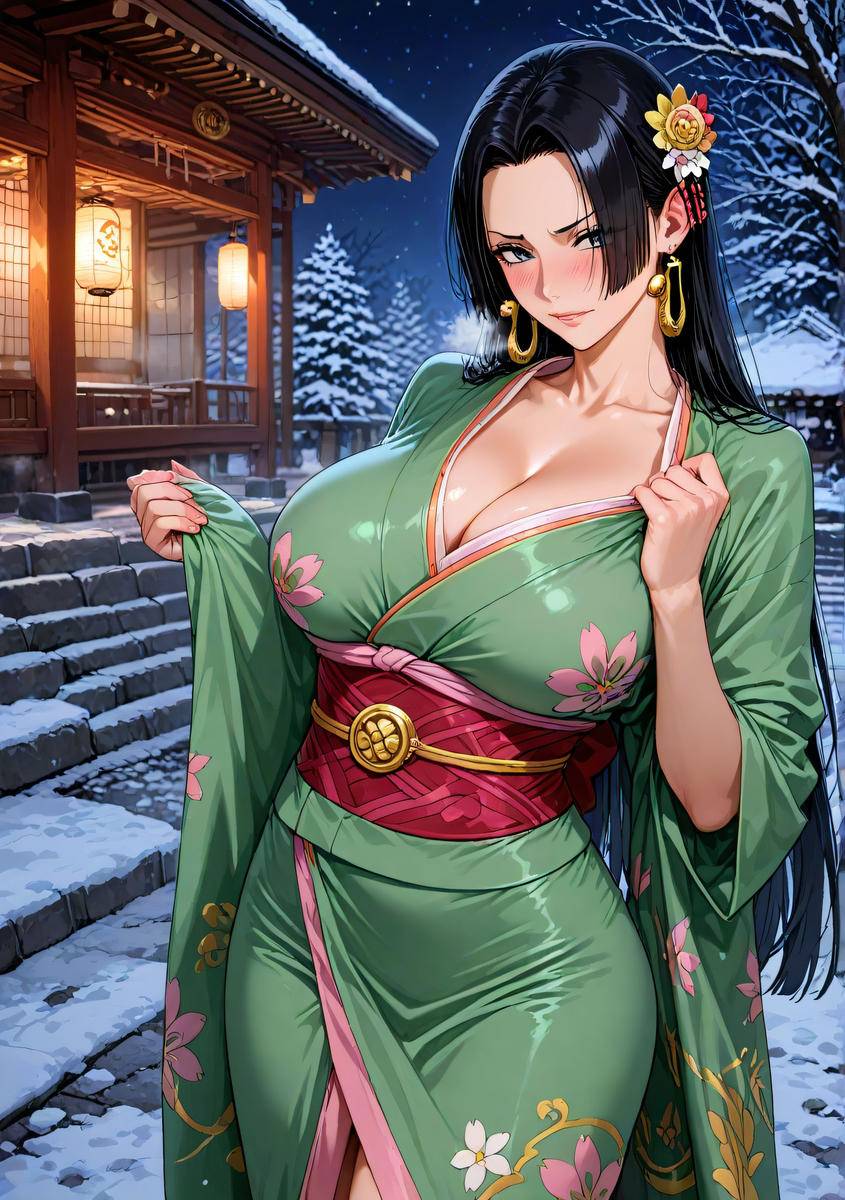 Boa Hancock_ボア・ハンコック_Kimono-pixiv插画-作品交流服务
