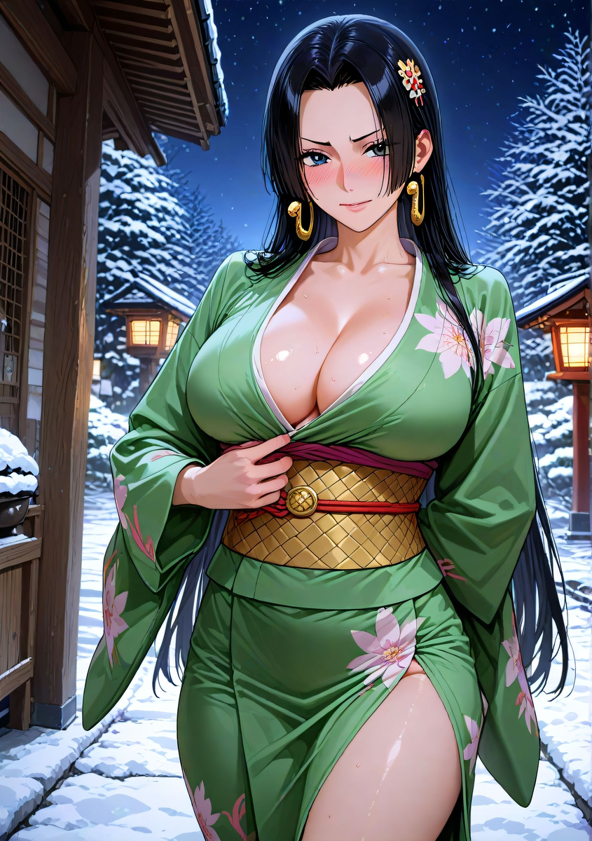Boa Hancock_ボア・ハンコック_Kimono-pixiv插画-作品交流服务