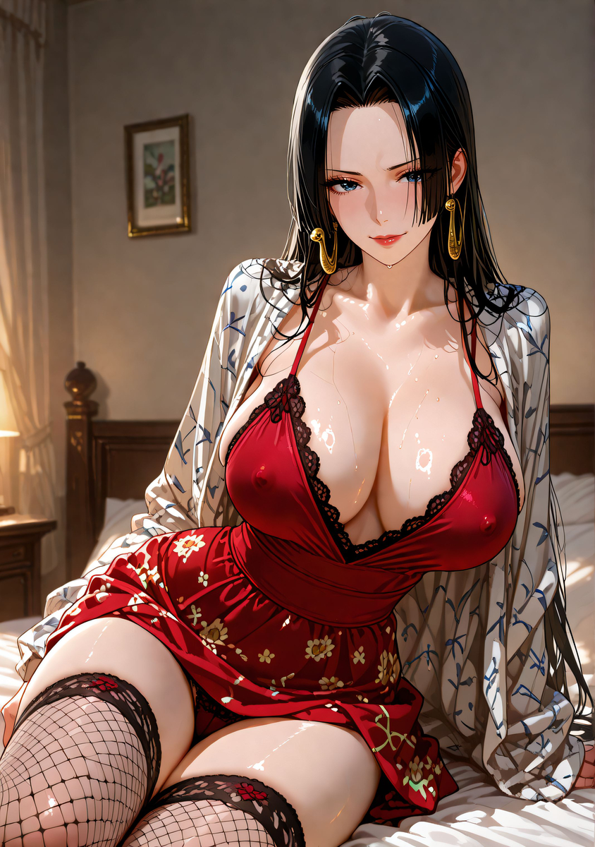 图片[6]-Boa Hancock_Lingerie-pixiv插画-作品交流服务
