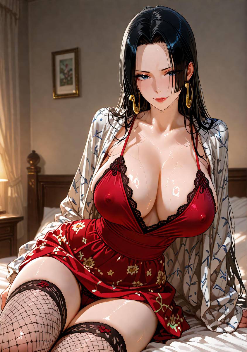 图片[6]-Boa Hancock_Lingerie-pixiv插画-作品交流服务