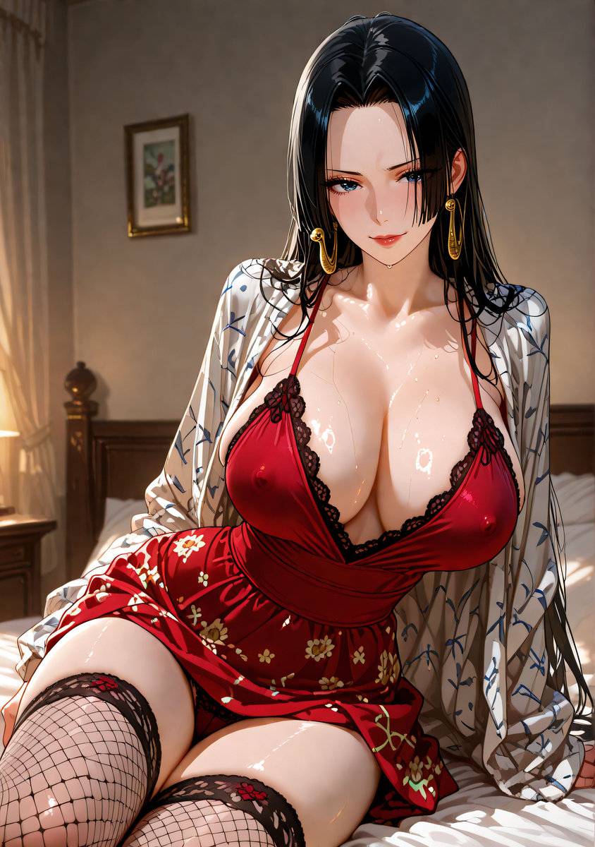 图片[6]-Boa Hancock_Lingerie-pixiv插画-作品交流服务