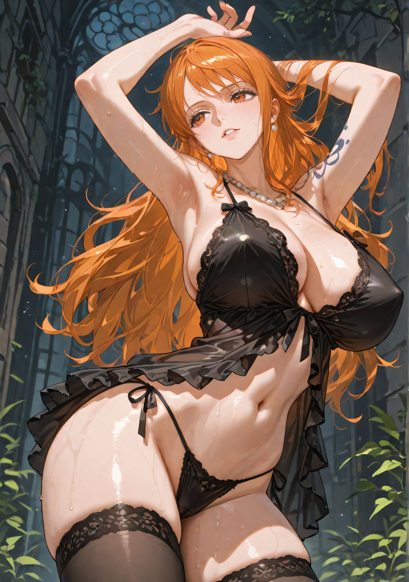 Nami_lingerie ナミ_ランジェリー-pixiv插画-作品交流服务