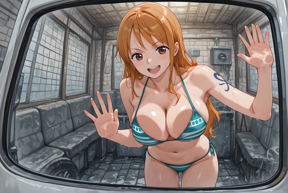 Nami_Against Glass-pixiv插画-作品交流服务