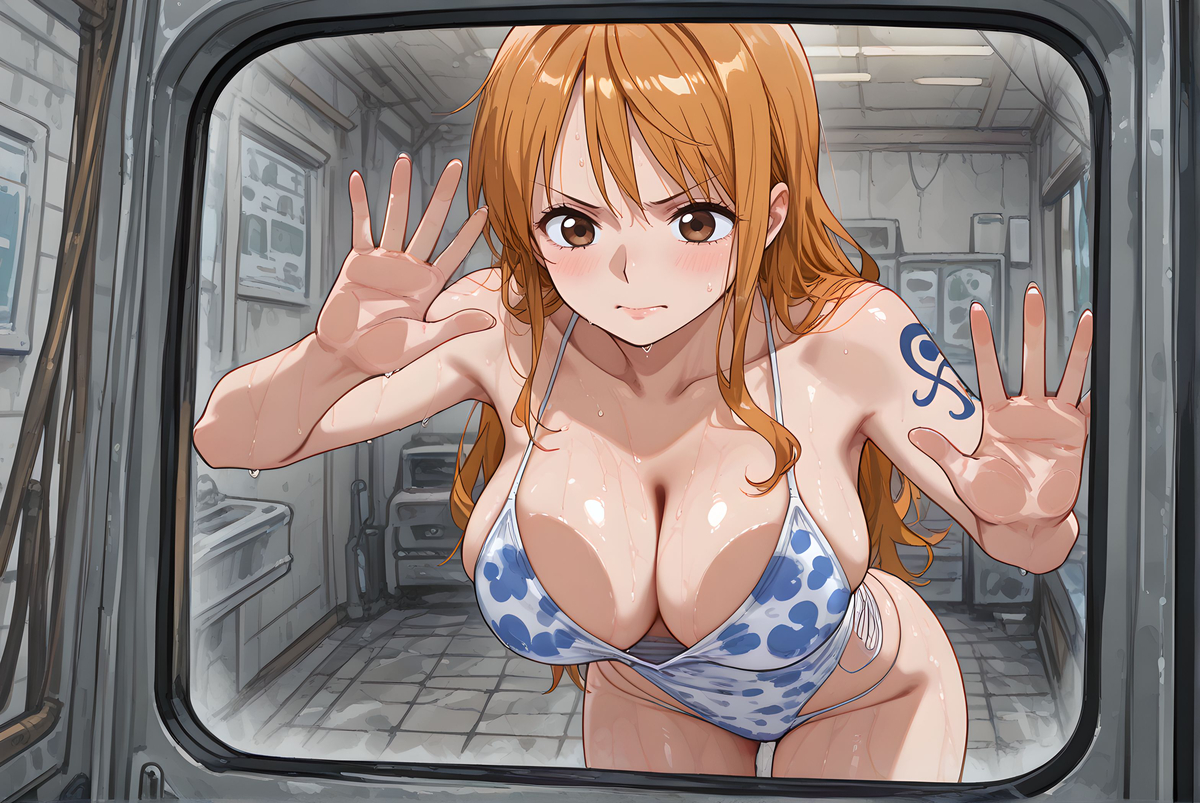 Nami_Against Glass-pixiv插画-作品交流服务