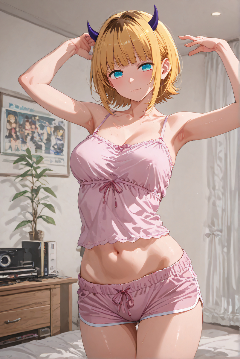 MEM-Cho_Bedroom wear-pixiv插画-作品交流服务