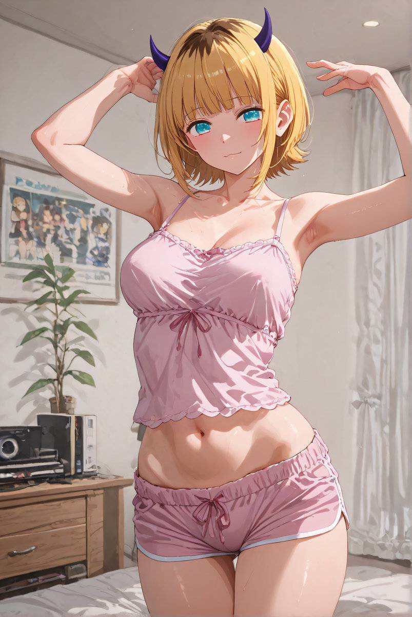 MEM-Cho_Bedroom wear-pixiv插画-作品交流服务