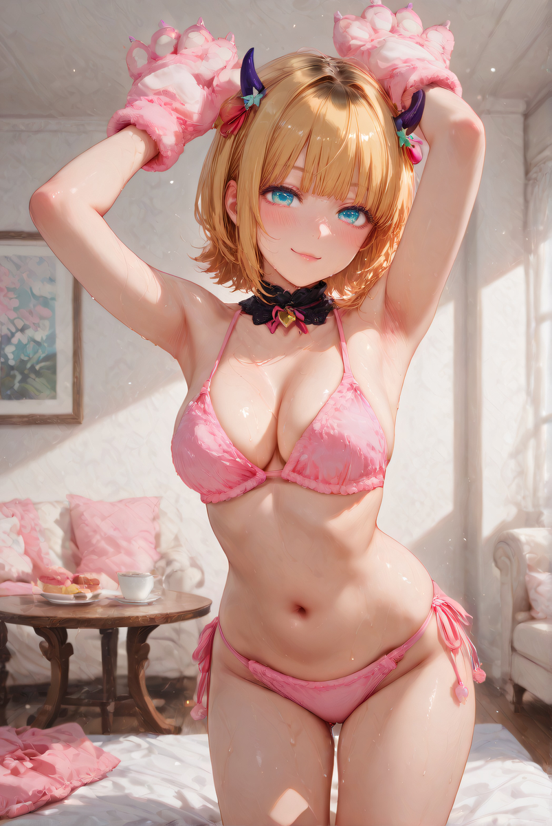 图片[5]-MeM-Cho Cat Fur Lingerie-pixiv插画-作品交流服务
