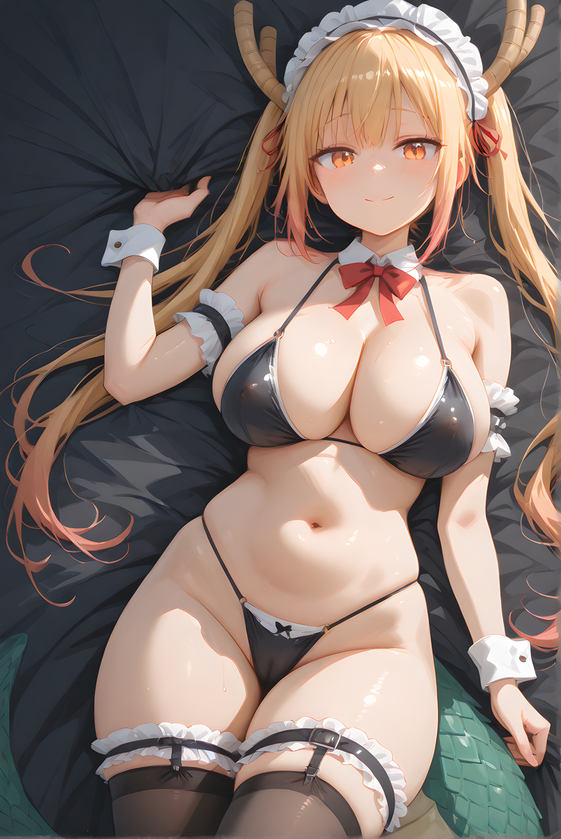 Tohru(小林さんちのメイドラゴン)_Maid Bikini-pixiv插画-作品交流服务