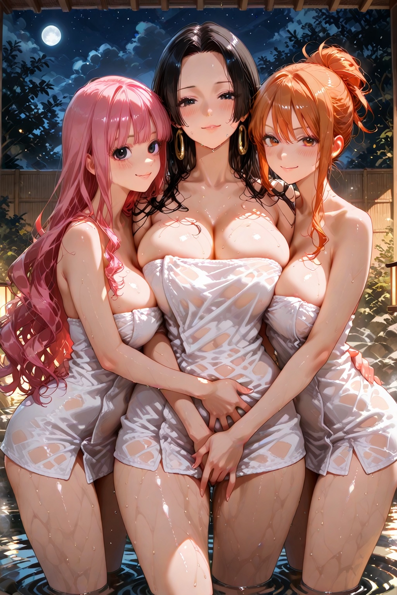 图片[6]-Nami Hancock Perona_Naked towel-pixiv插画-作品交流服务