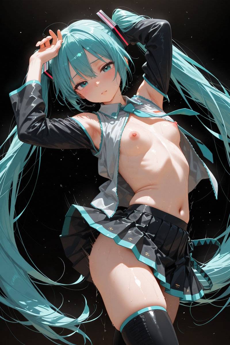 Miku Hatsune_dancing NSFW-pixiv插画-作品交流服务