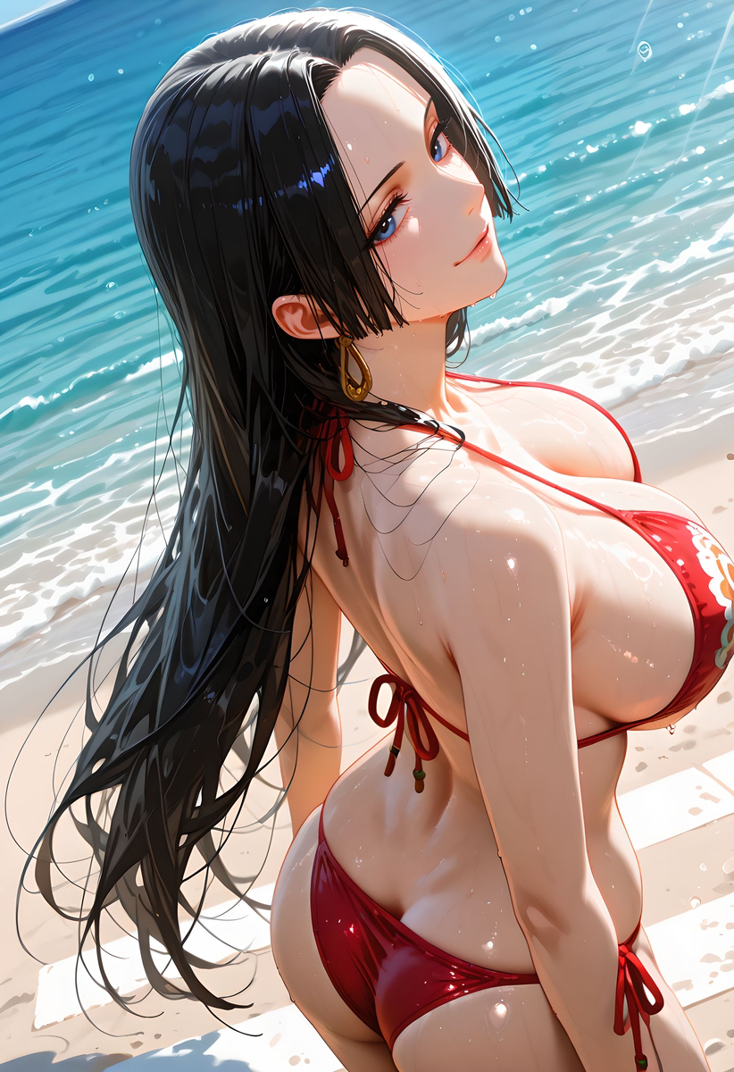 图片[7]-Boa Hancock_Bikini-pixiv插画-作品交流服务