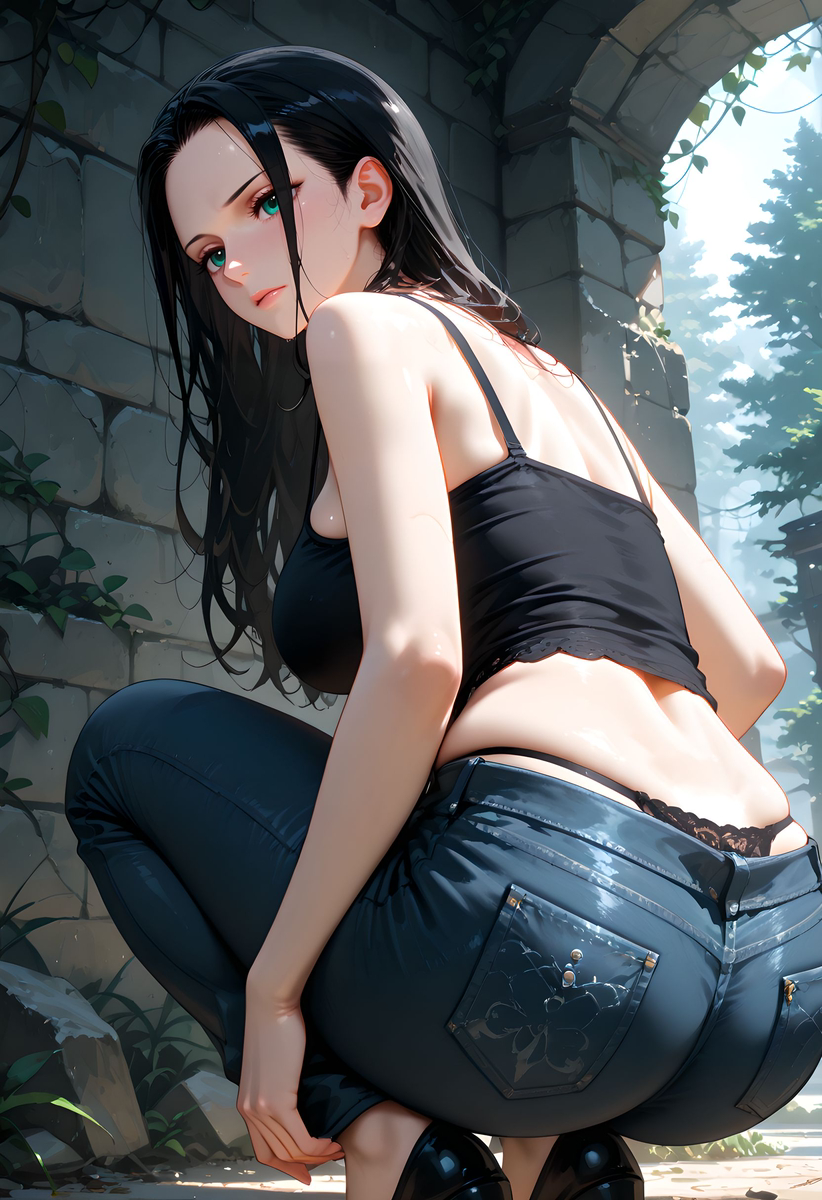 图片[6]-NIco Robin_Sexy Jeans Outfit-pixiv插画-作品交流服务