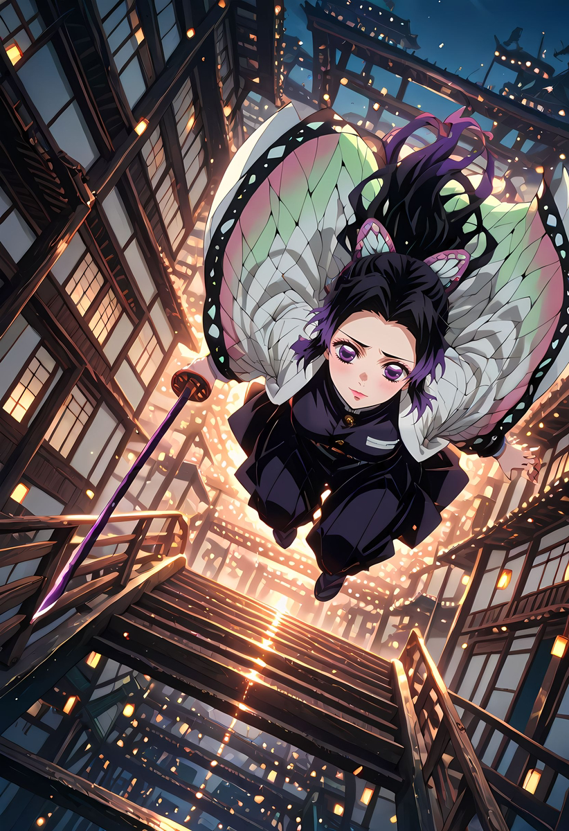 Shinobu Kochou_Movie cut-pixiv插画-作品交流服务