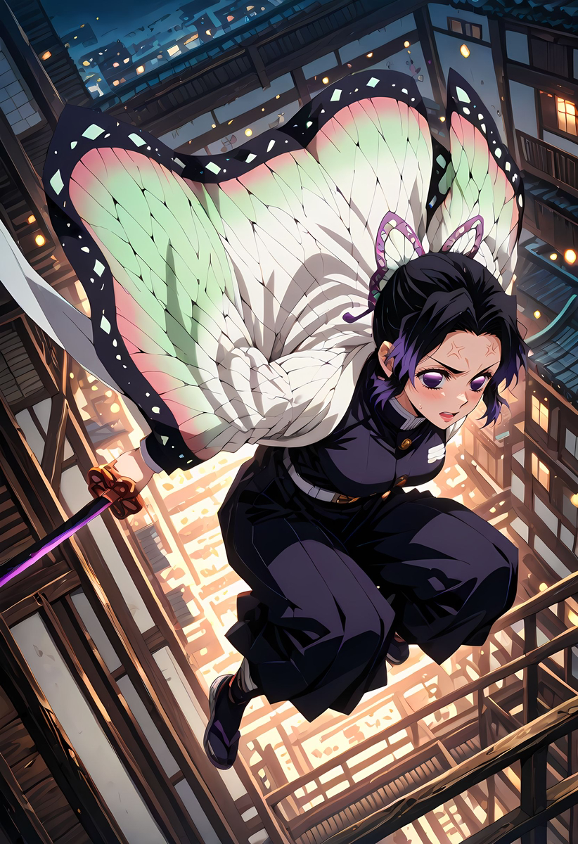 Shinobu Kochou_Movie cut-pixiv插画-作品交流服务