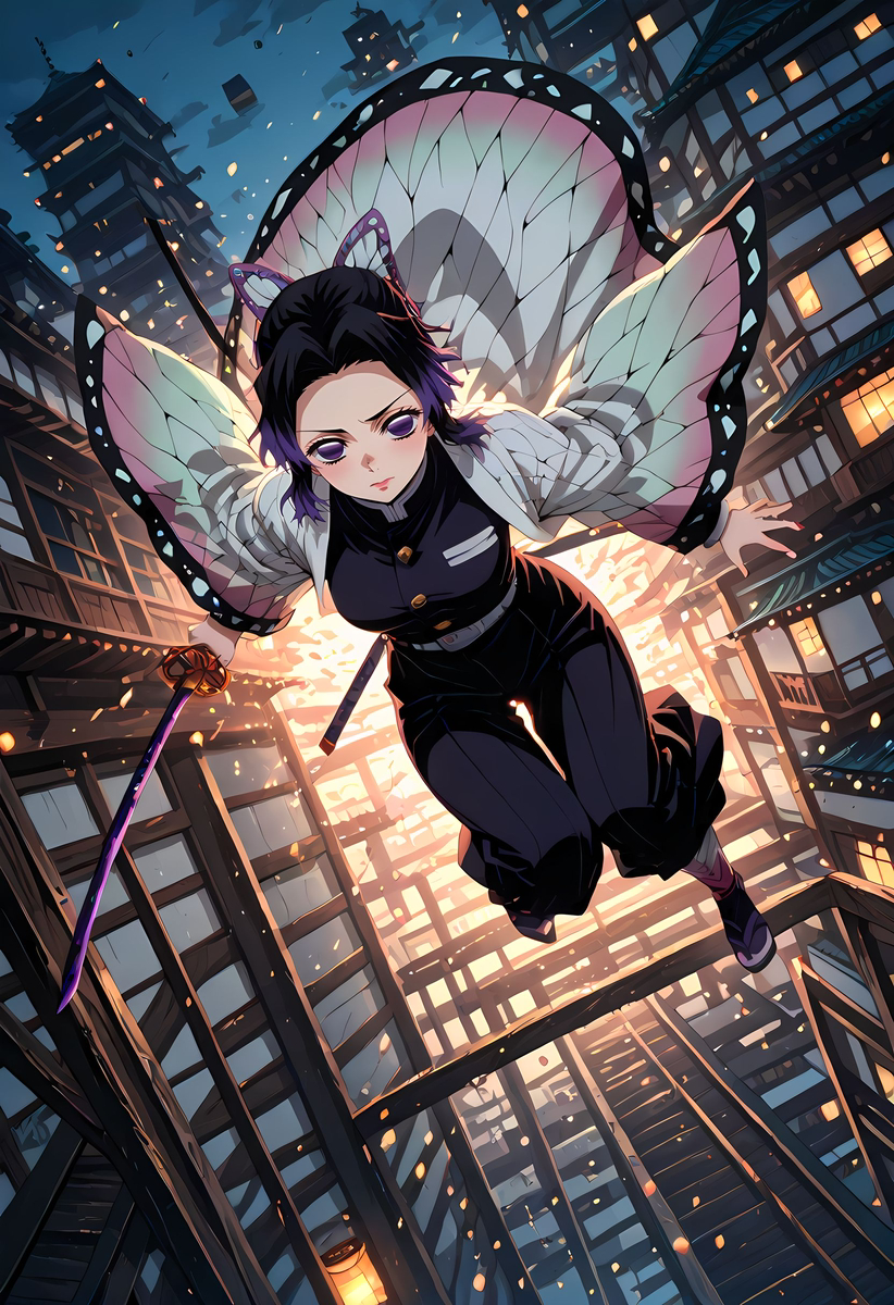 Shinobu Kochou_Movie cut-pixiv插画-作品交流服务