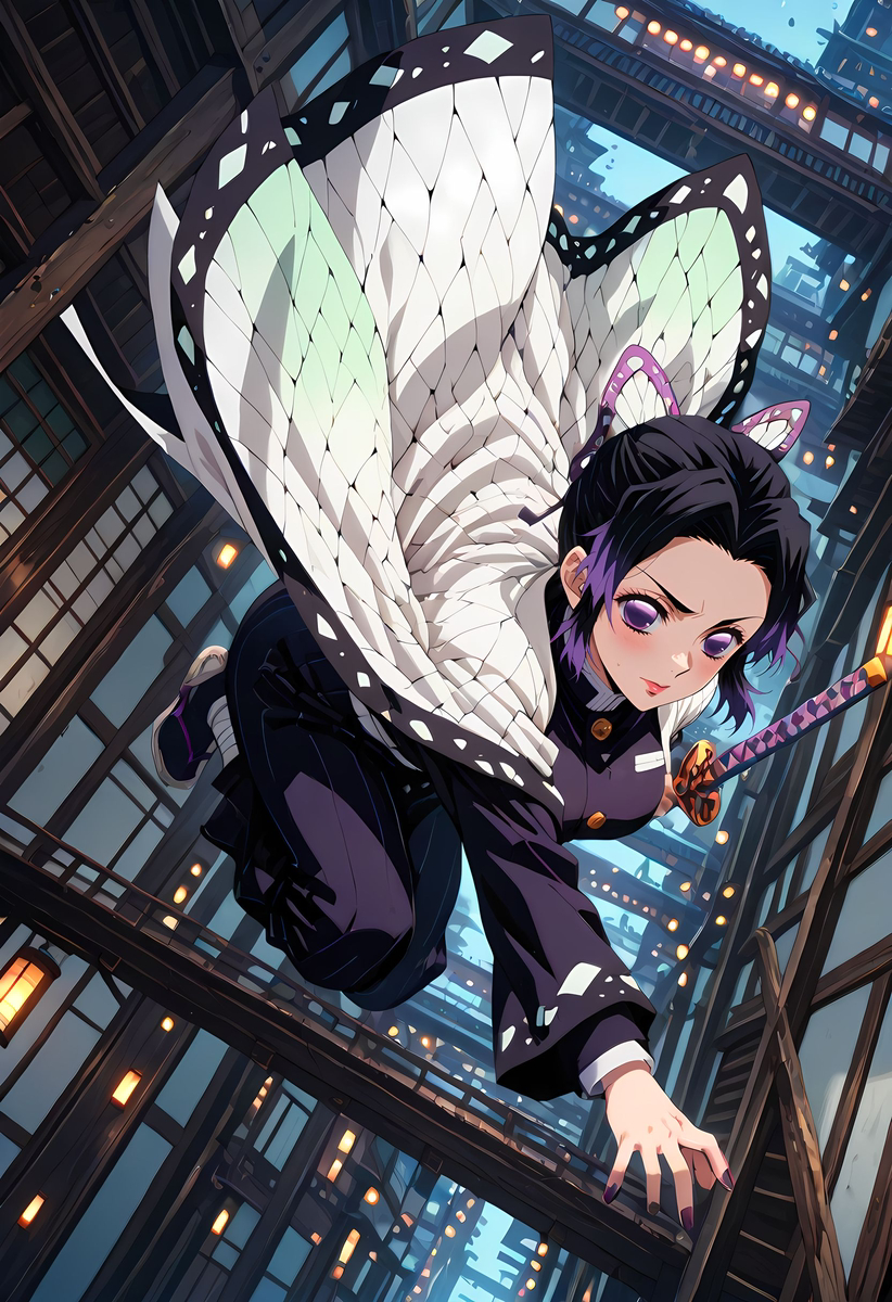 Shinobu Kochou_Movie cut-pixiv插画-作品交流服务