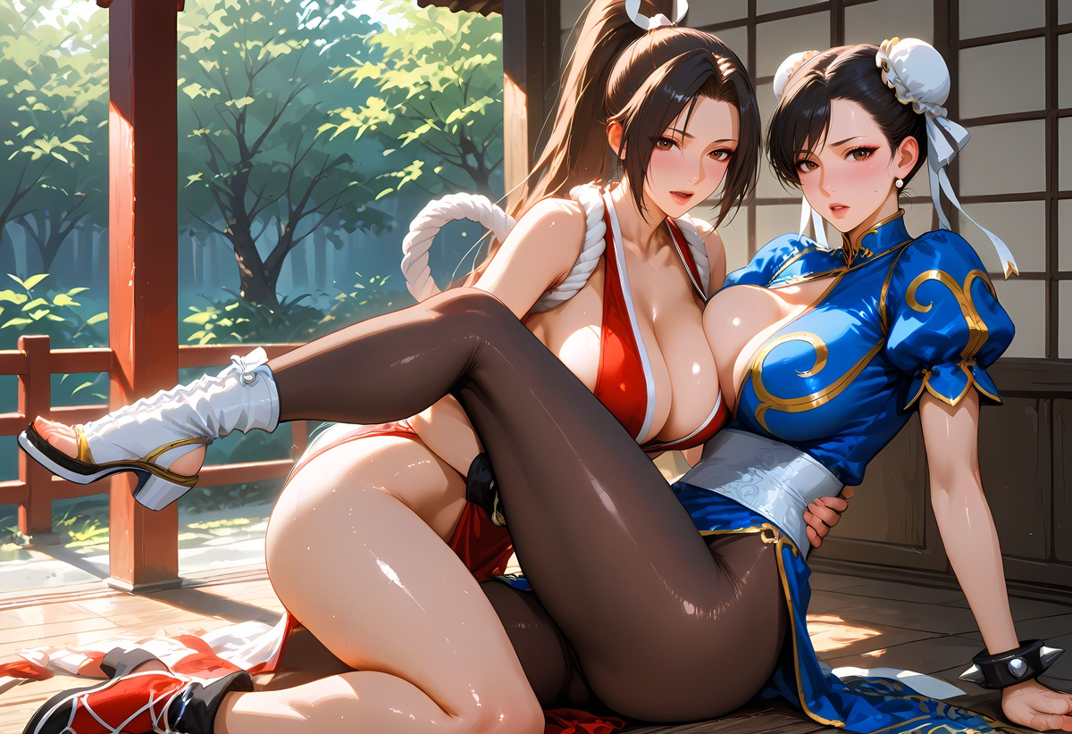 图片[6]-Chun-Li and Mai Shiranui-pixiv插画-作品交流服务