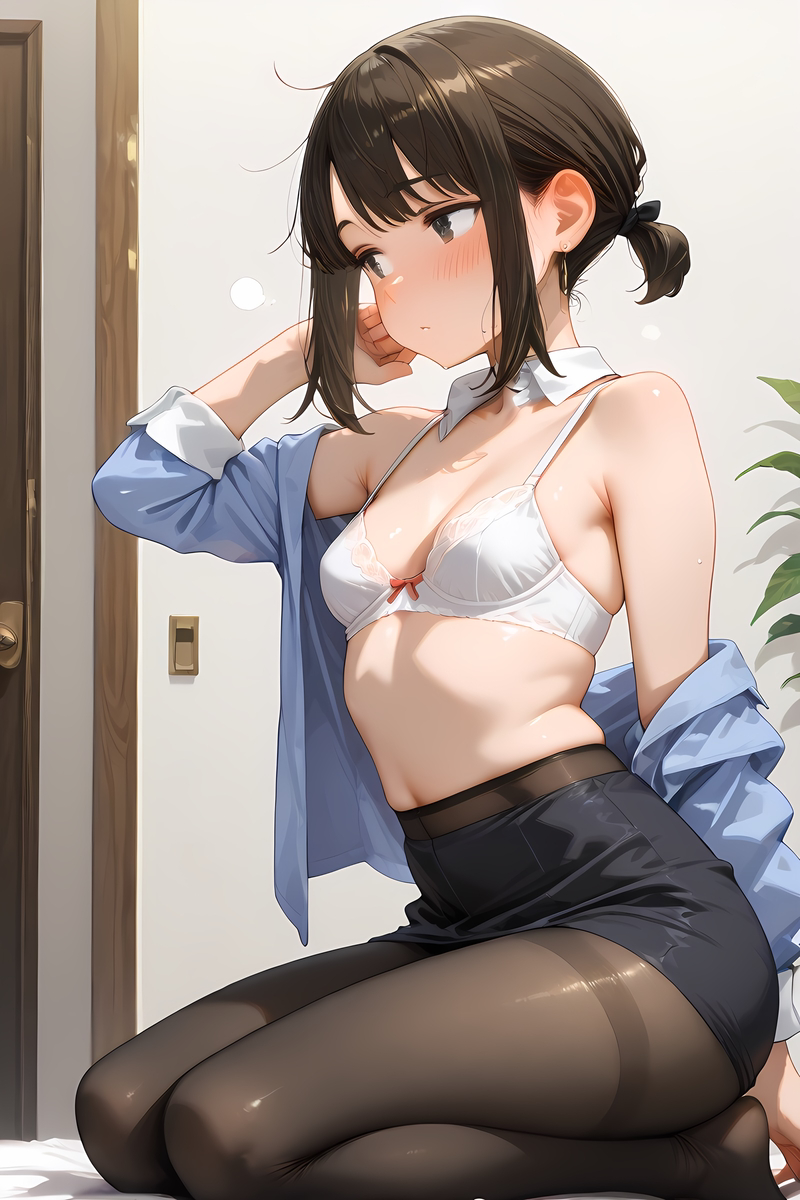Douki Chan_Undressing-pixiv插画-作品交流服务