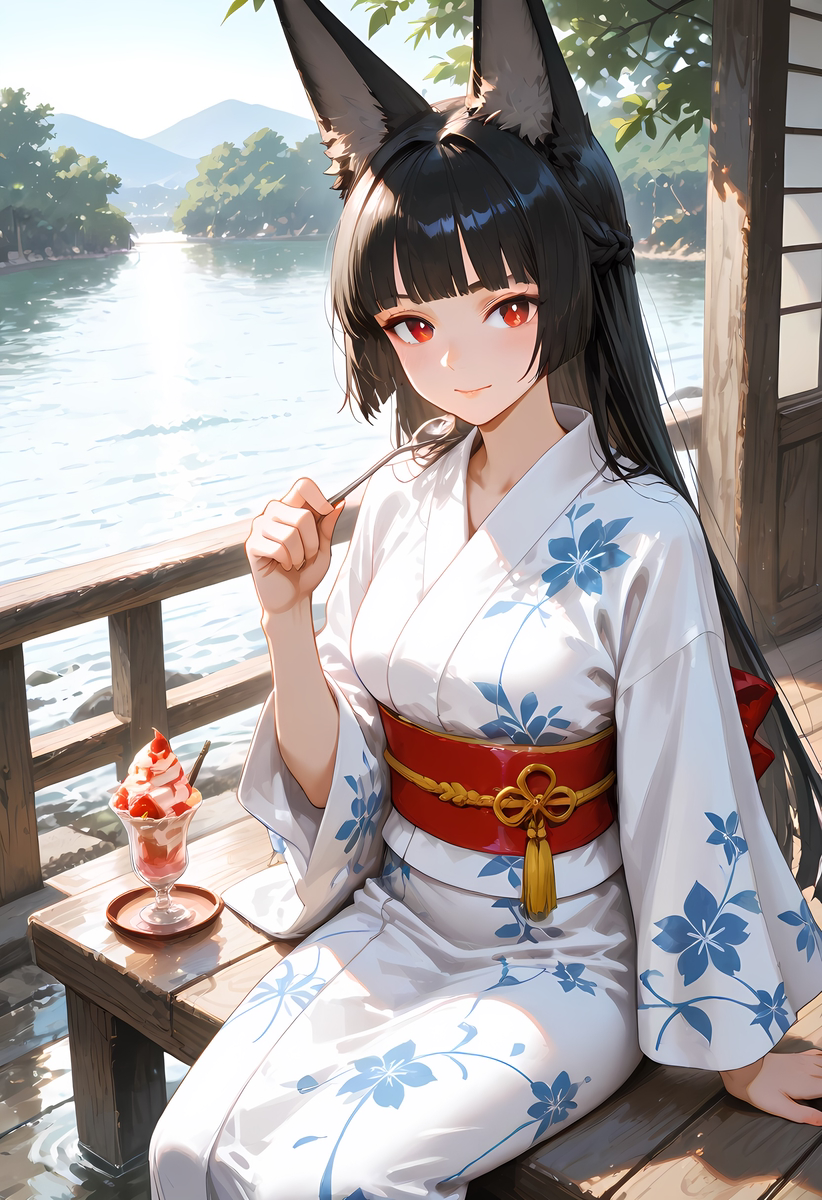 Miyabi Hoshimi_Yukata-pixiv插画-作品交流服务