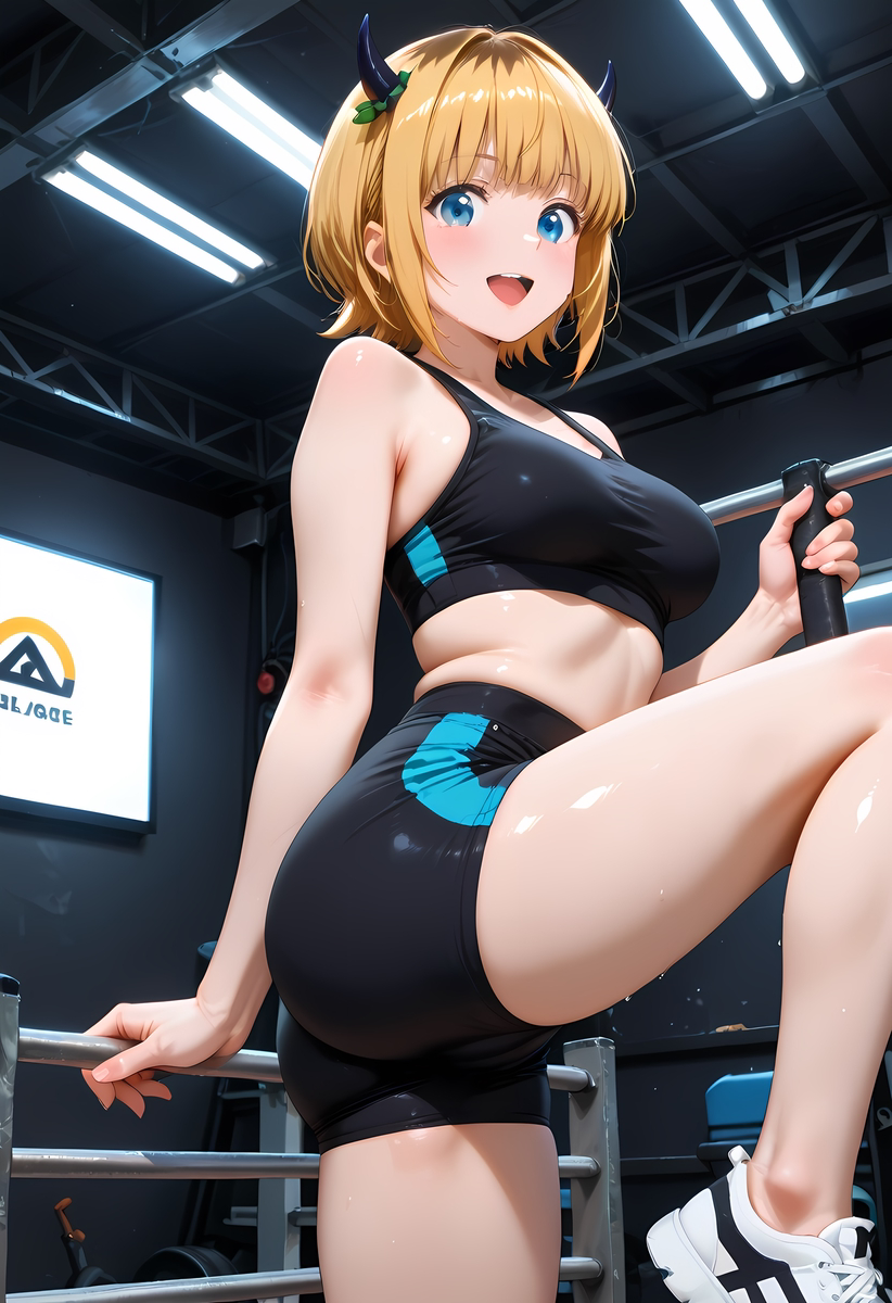 MEM-Cho_Sport gym wear-pixiv插画-作品交流服务