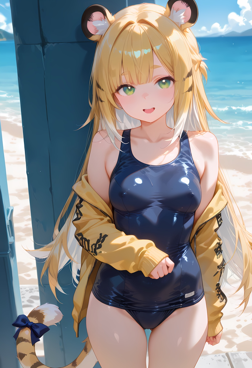 Ju Fufu__school swimwear-pixiv插画-作品交流服务