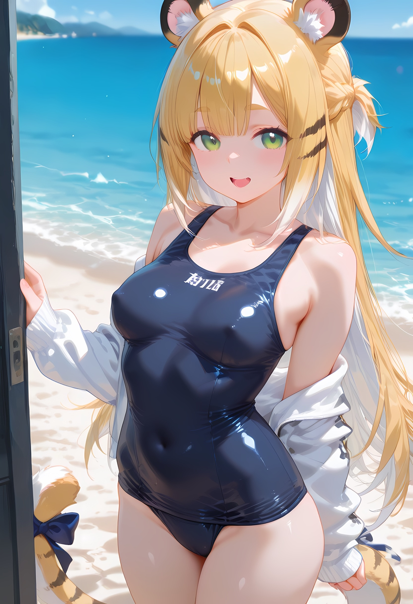 Ju Fufu__school swimwear-pixiv插画-作品交流服务