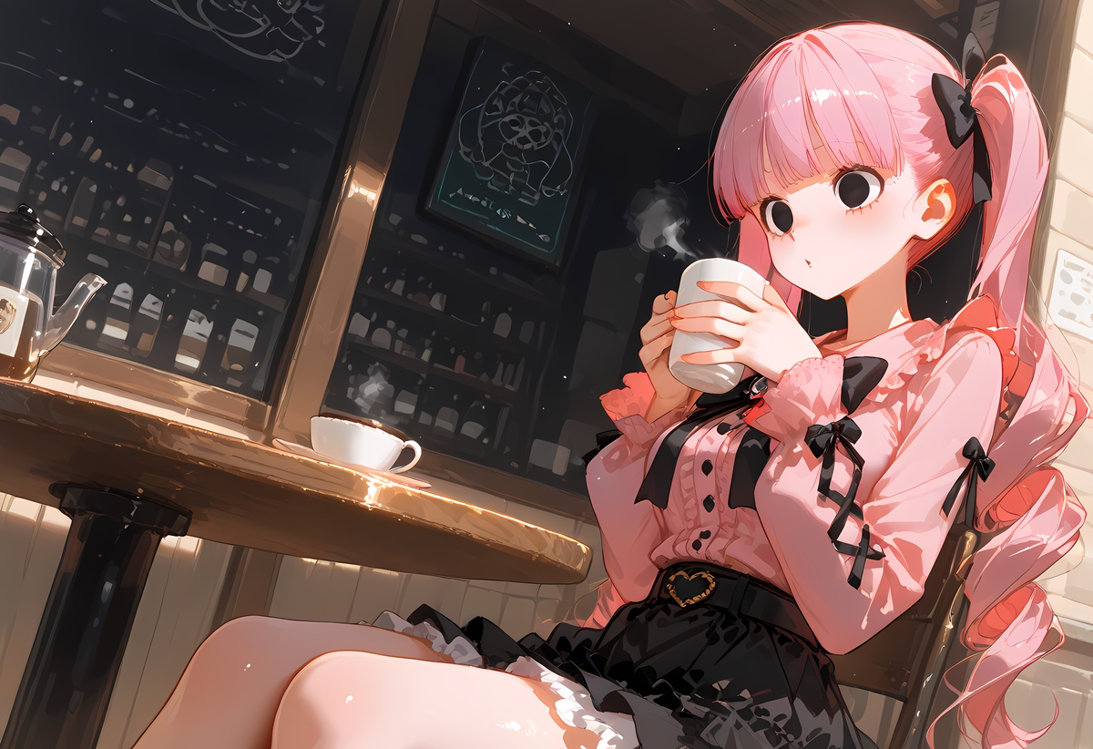 Perona_Jirai Kei Style at cafe-pixiv插画-作品交流服务