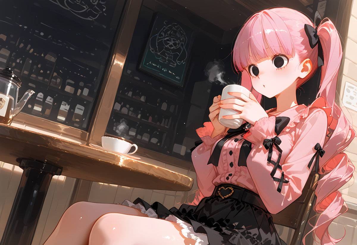 Perona_Jirai Kei Style at cafe-pixiv插画-作品交流服务