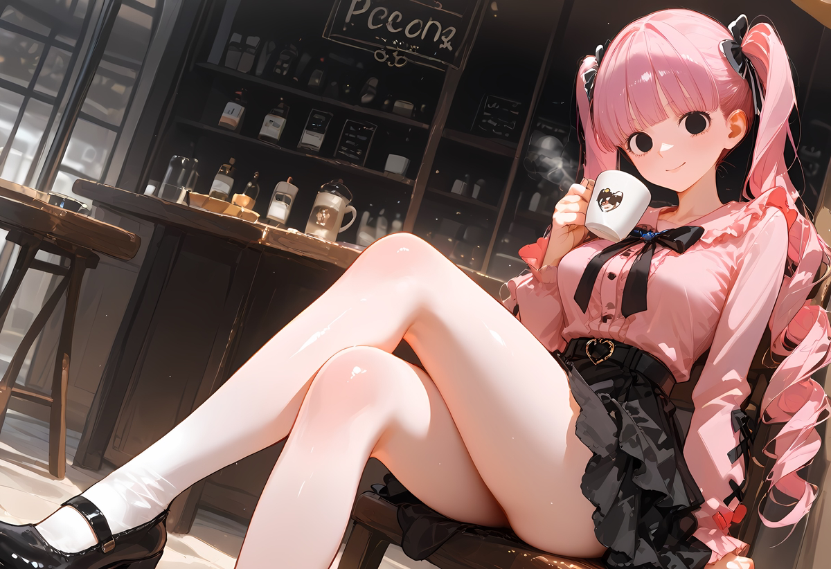 Perona_Jirai Kei Style at cafe-pixiv插画-作品交流服务