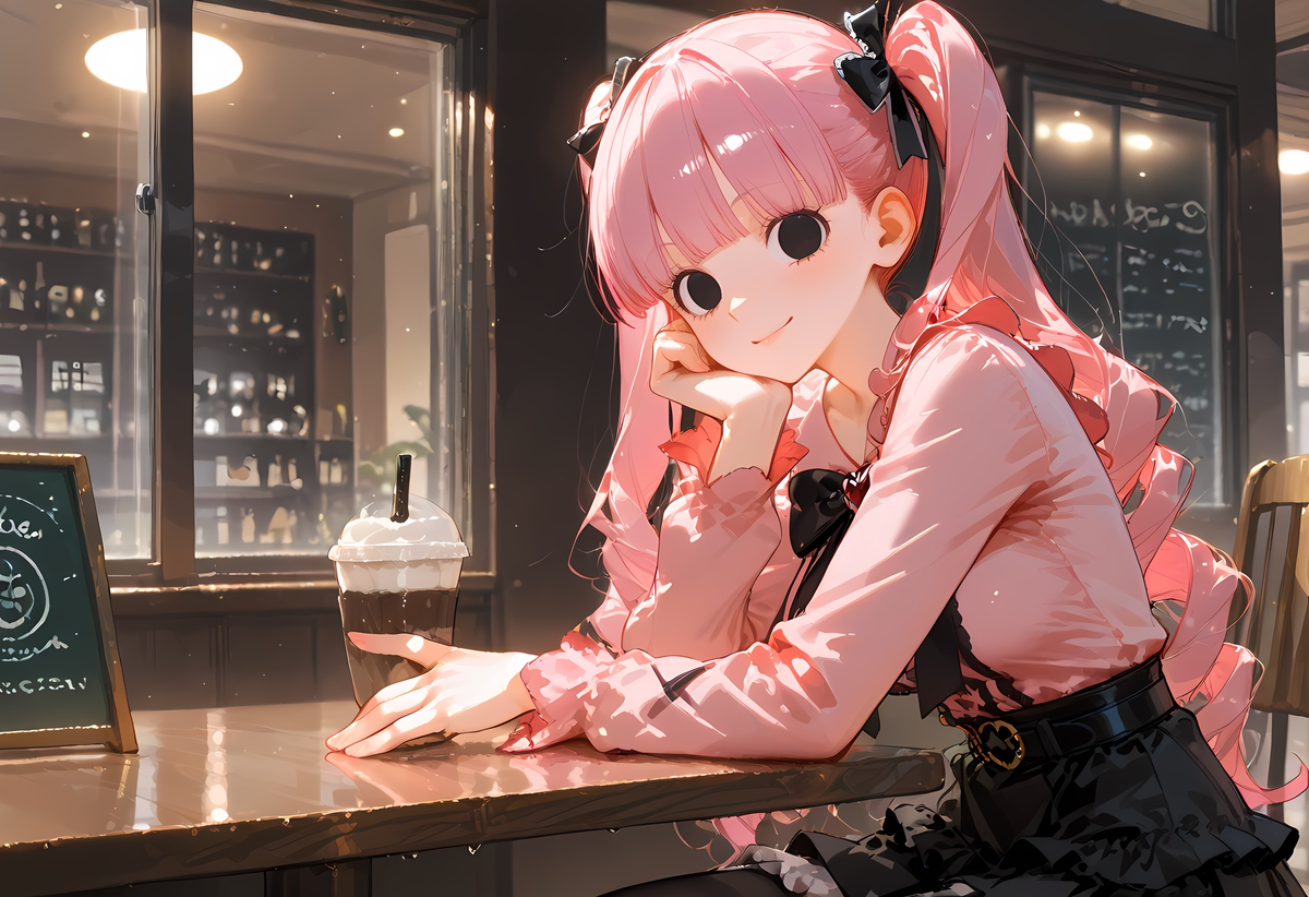 图片[5]-Perona_Jirai Kei Style at cafe-pixiv插画-作品交流服务