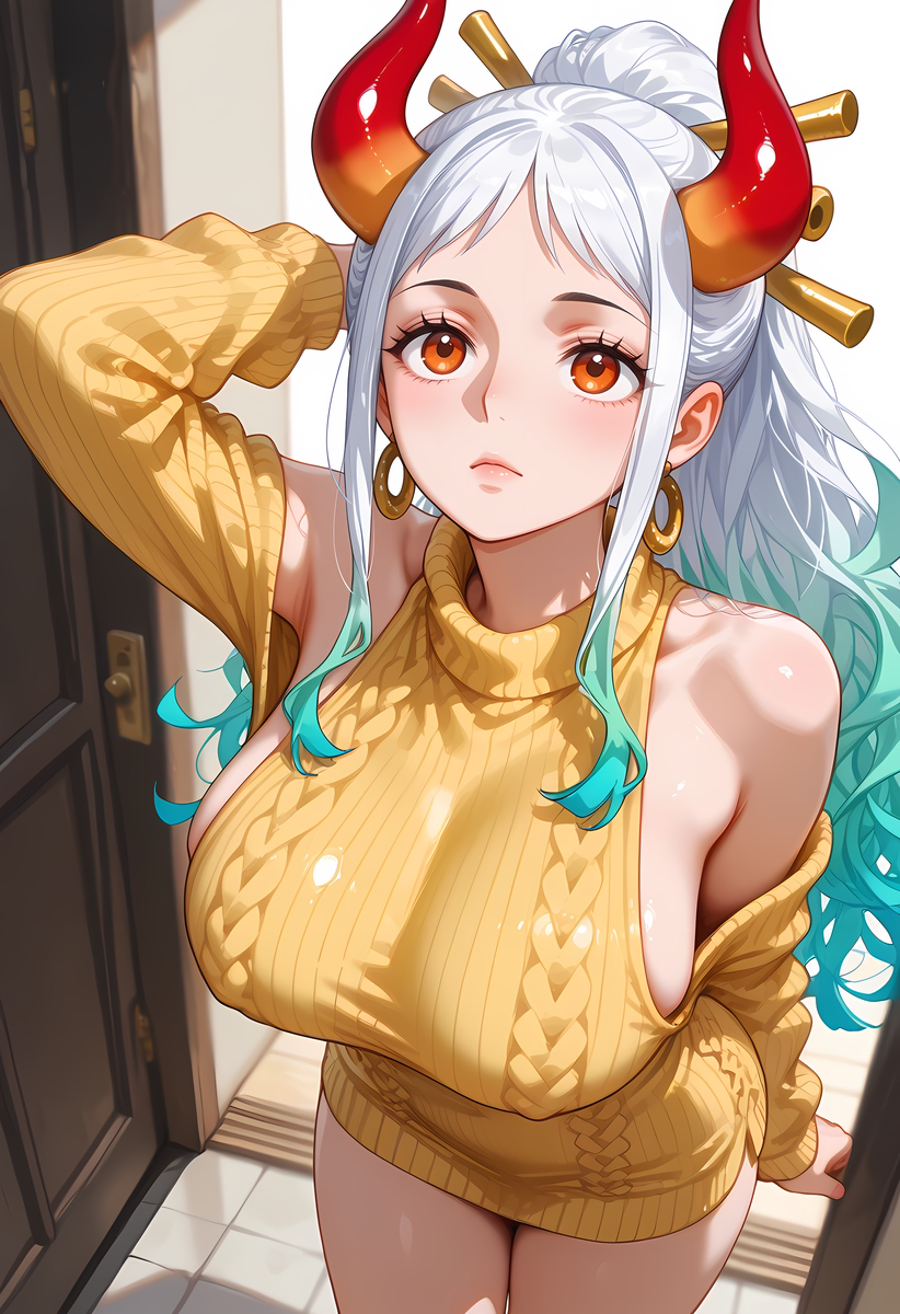 Yamato_Yellow Sweater-pixiv插画-作品交流服务