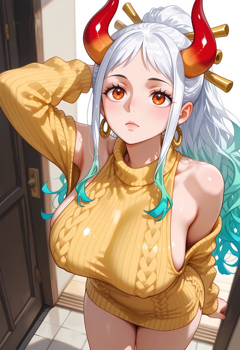 Yamato_Yellow Sweater-pixiv插画-作品交流服务