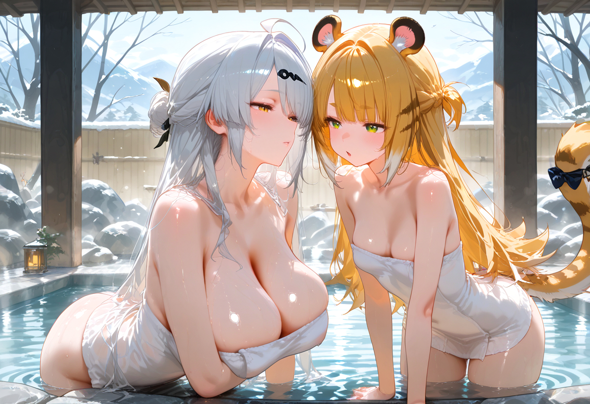 Yi Xuan x Ju Fufu_Onsen-pixiv插画-作品交流服务