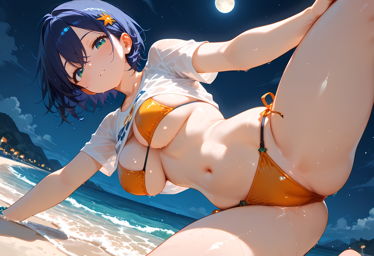 Belle(リン)_zzzero_swimwear-pixiv插画-作品交流服务