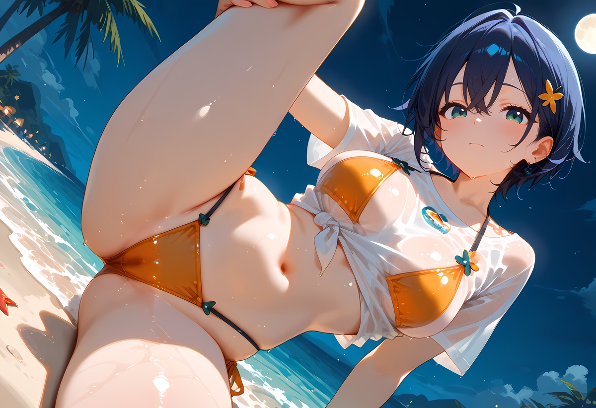 Belle(リン)_zzzero_swimwear-pixiv插画-作品交流服务