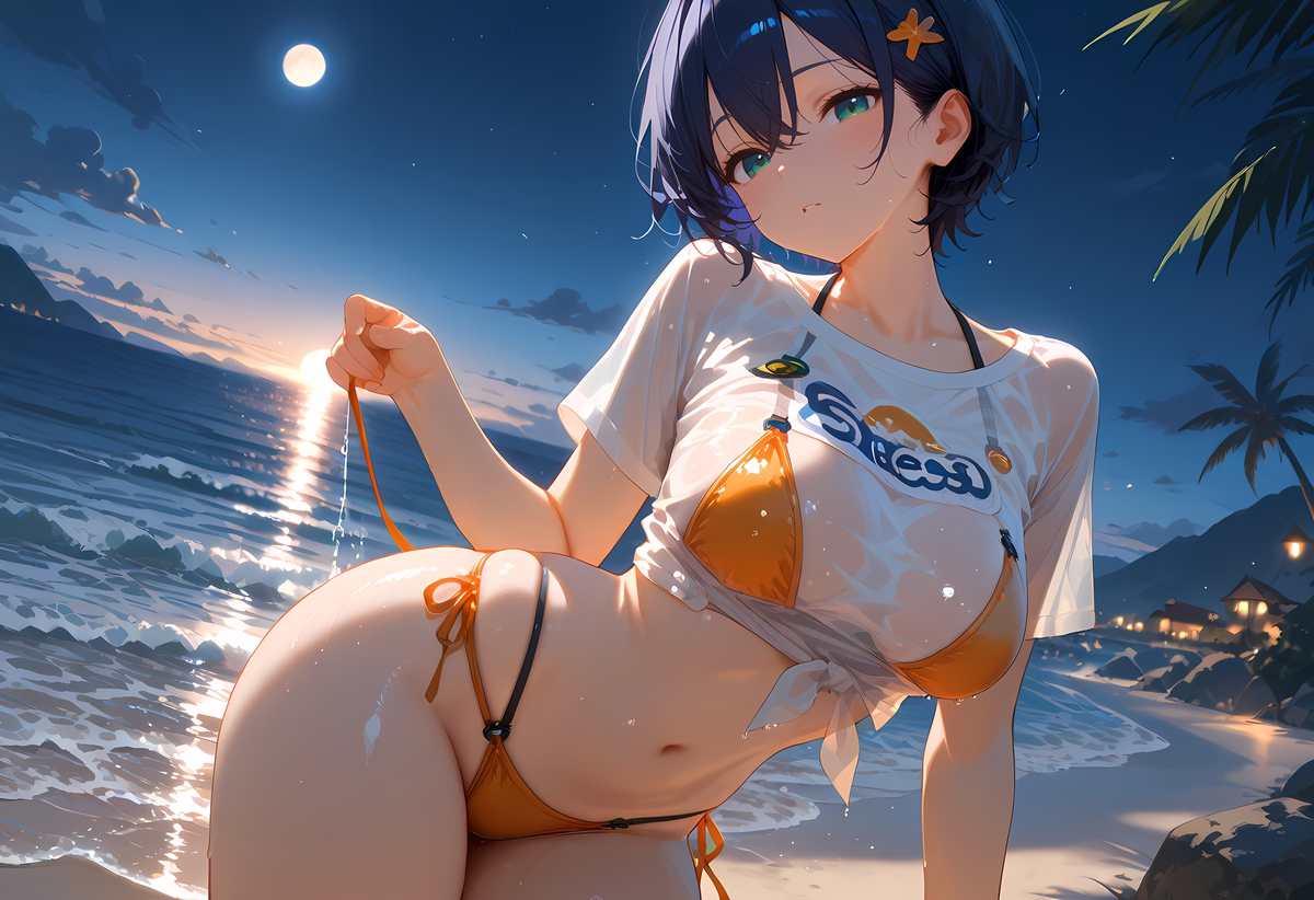 Belle(リン)_zzzero_swimwear-pixiv插画-作品交流服务