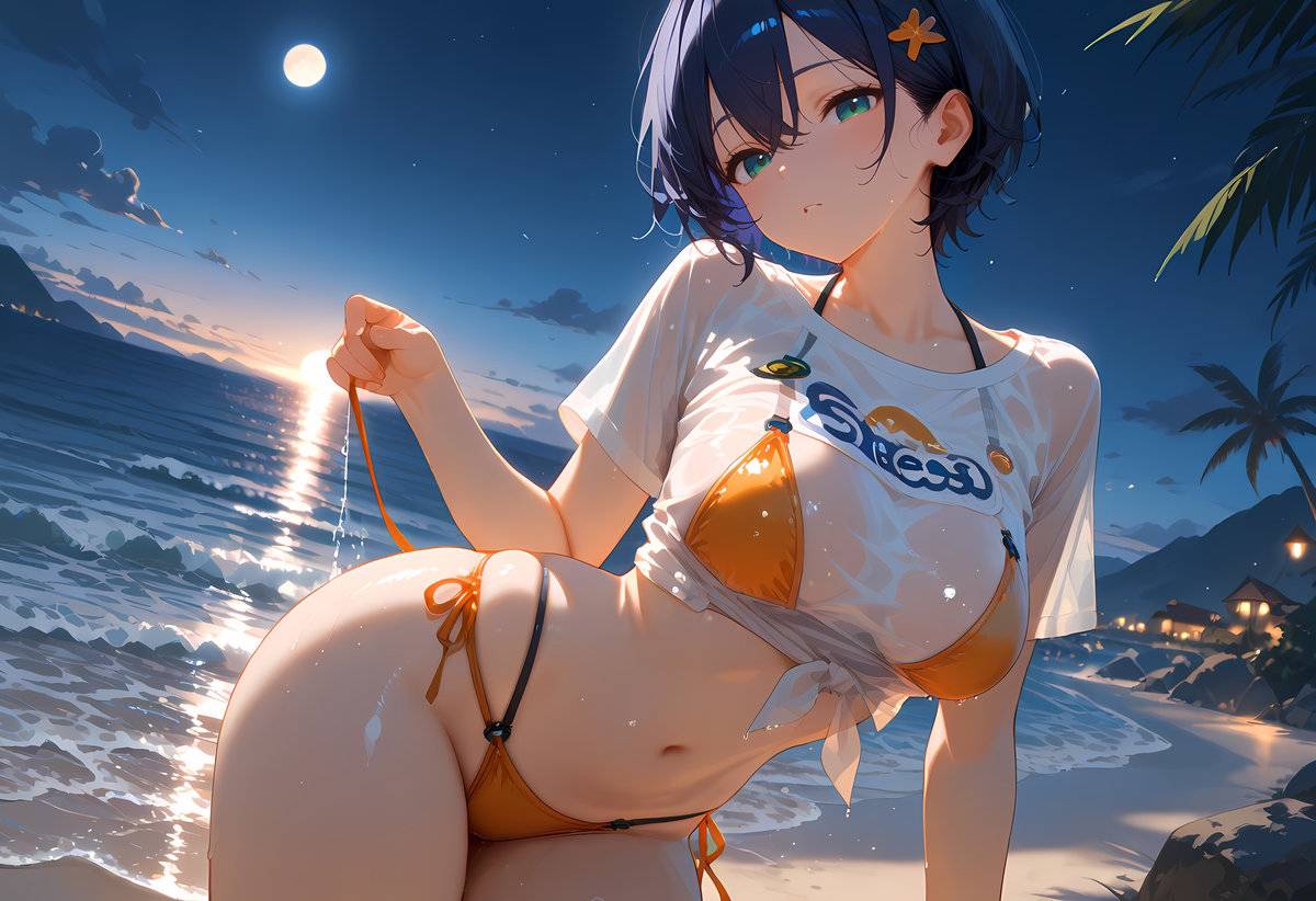 Belle(リン)_zzzero_swimwear-pixiv插画-作品交流服务