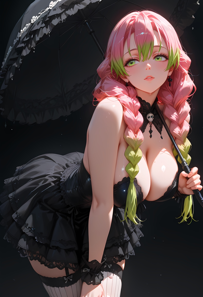 Mitsuri Kanroji(甘露寺蜜璃)_Gothic-pixiv插画-作品交流服务