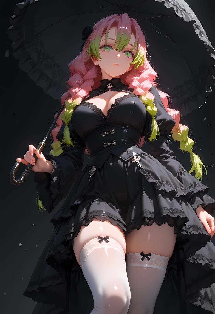 Mitsuri Kanroji(甘露寺蜜璃)_Gothic-pixiv插画-作品交流服务