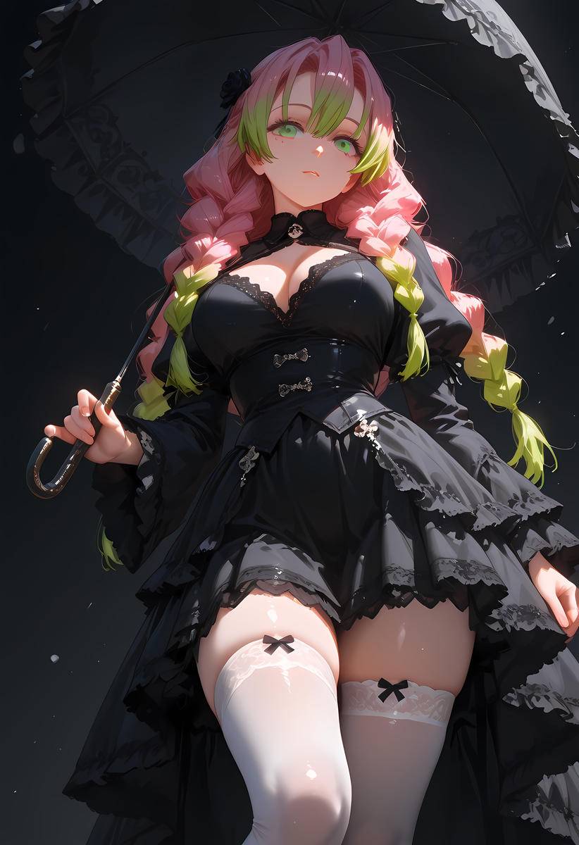 Mitsuri Kanroji(甘露寺蜜璃)_Gothic-pixiv插画-作品交流服务