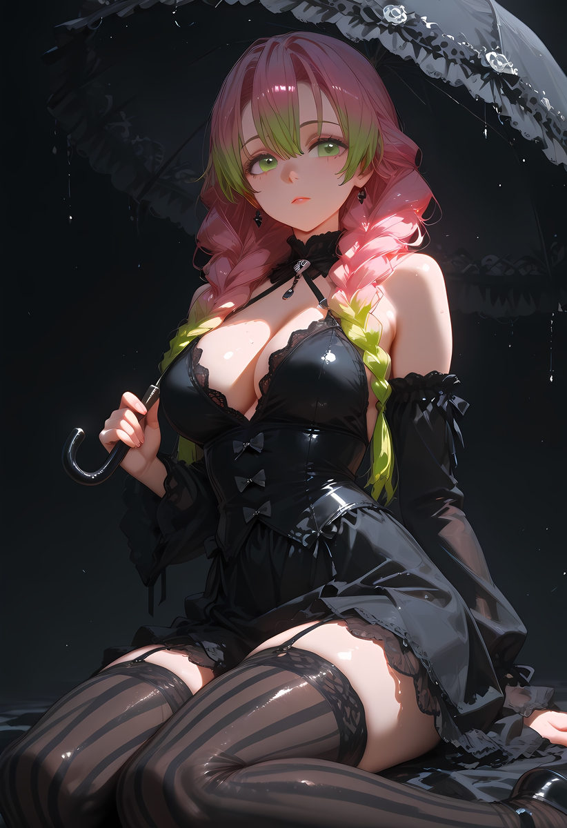 Mitsuri Kanroji(甘露寺蜜璃)_Gothic-pixiv插画-作品交流服务