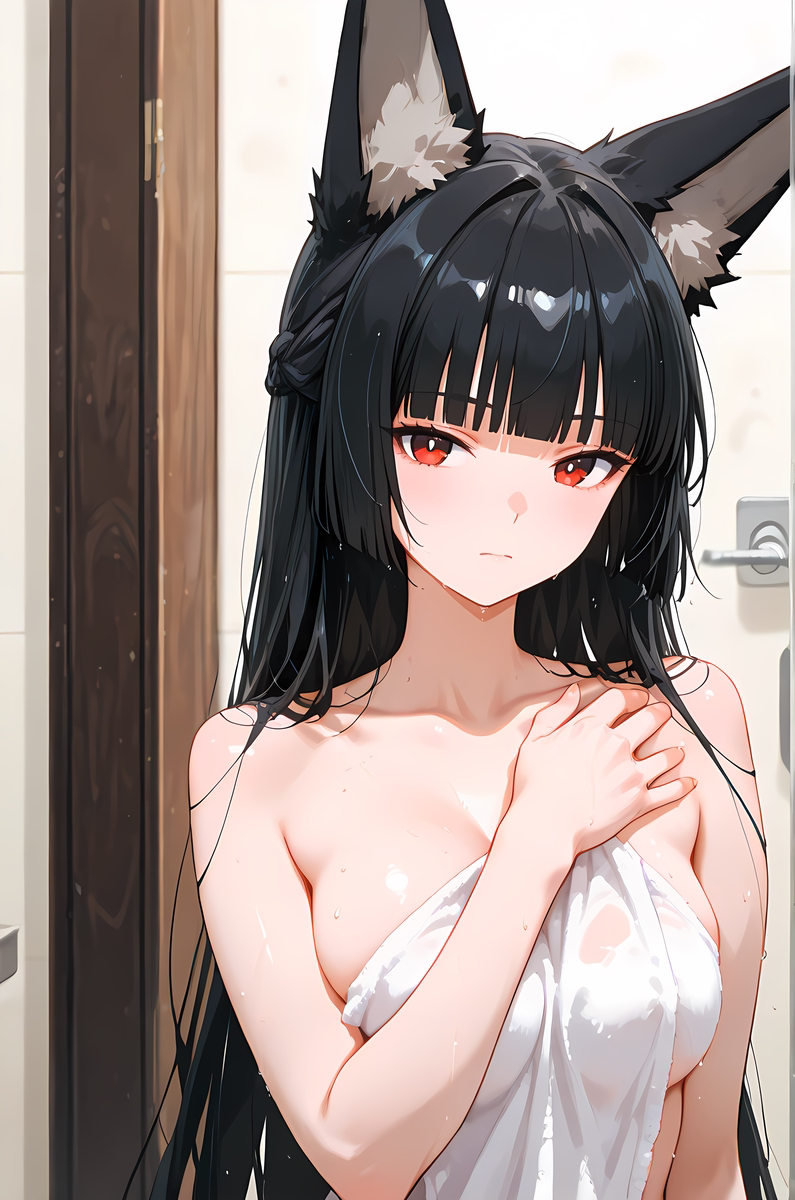 Miyabi Hoshimi_Bathroom-pixiv插画-作品交流服务