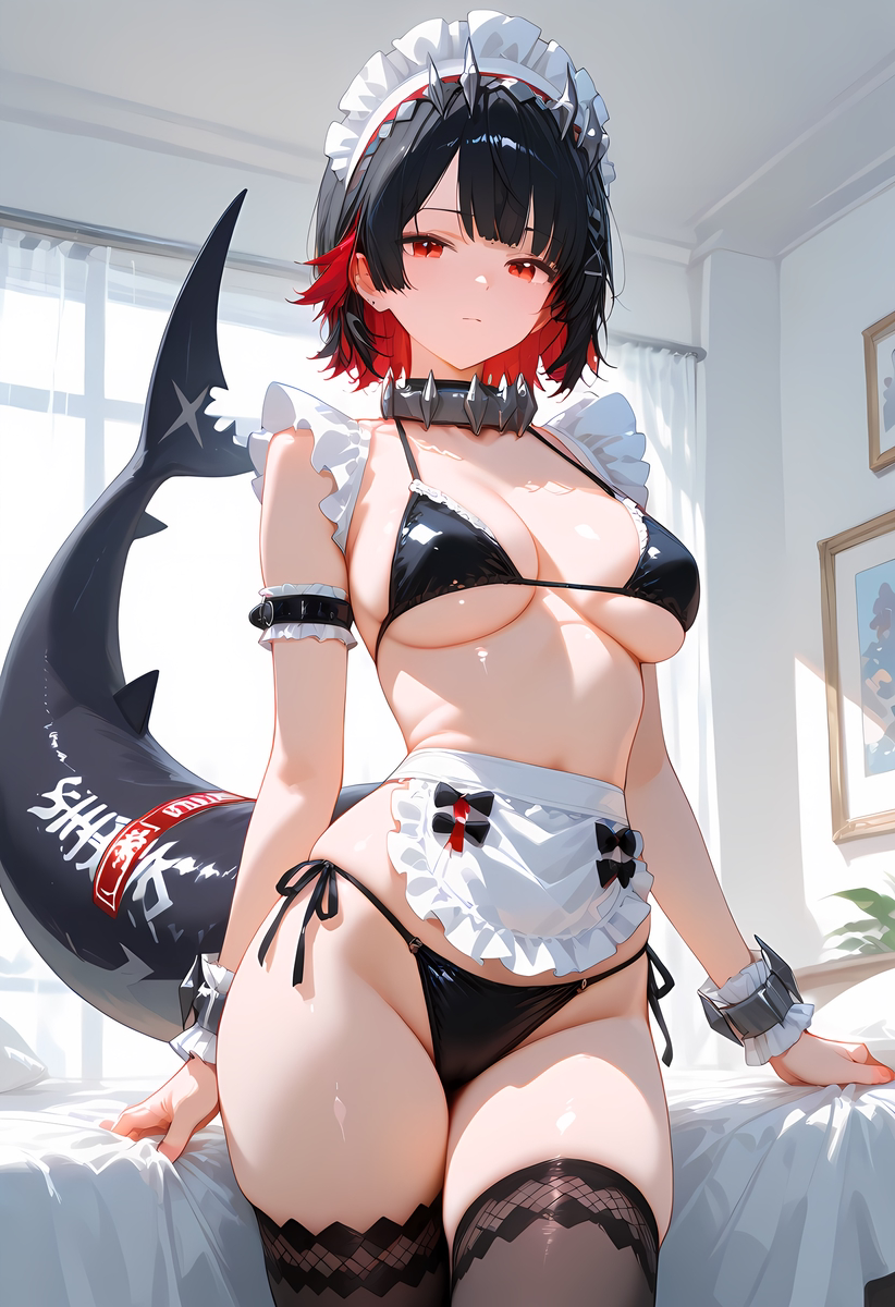 Ellen Joe_Maid Bikini-pixiv插画-作品交流服务