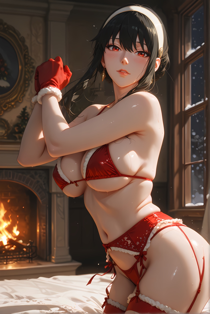 X'mas costume_Yor Forger-pixiv插画-作品交流服务